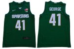 Men Conner George Michigan State Spartans #41 Nike NCAA Green Authentic College Stitched Basketball Jersey KK50R87ZC